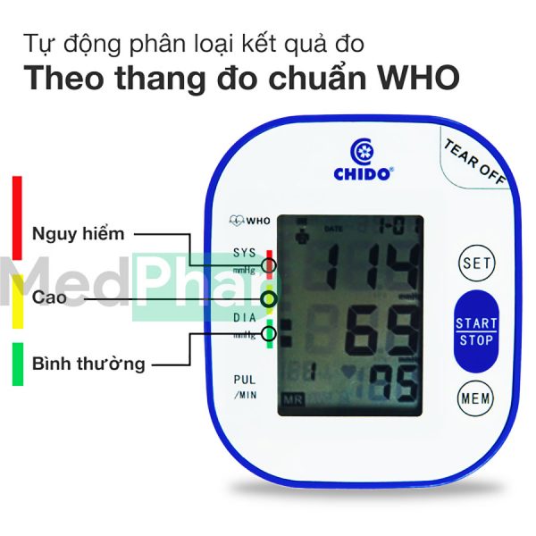 Máy đo huyết áp cảm ứng CHIDO